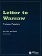 Letter to Warsaw Vocal Solo & Collections sheet music cover